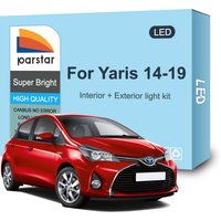 LED Interior and Exterior Light Kit For Toyota Yaris 2014 2015 2016 2017 2018 2019 LED Bulb Fog Turn Signal Lamp Reverse Light