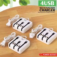 PD 66W USB Type C Charger Fast Charging Multi Ports Desktop Adapter For iPhone Xiaomi Samsung Huawei Multifunction Power Strip