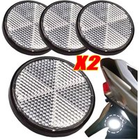 AliExpress NONE Self-Adhesive Universal Round Motorcycle Reflectors Safety Reflective Pads for Motorcycle Bike Scooter Night Riding Warning Kit
