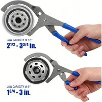 9 Inch Adjustable Oil Filter Pliers Clamp Wrench Tool for Automotive Maintenance