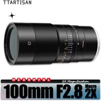 TTARTISAN 100mm F2.8 Makro 2x Objektiv für Insektenfotografie mit Sony E Fuji XF GFX Canon RF EF Nikon Z F L Anschluss Z6 XT100