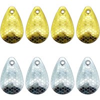 50Pcs Melon Sequins thickened fish scale sequins Horses mouth IOU Lure bait to rotate gold silver Fishing accessories