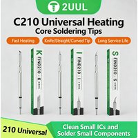 2UUL C210 Integrated Soldering Iron Tip Heating Core Efficient Heat Conduction for JBC Sugon Aifen T210 T26 A9 Soldering Station