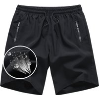 Newest Summer Shorts Men Gym Sport Running Fitness Workout Man Short Pants Breathable Quick-drying Drawstring Men's Shorts Black