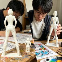 Western girl Model 3D Printed,Creative Decor for Living Room Bedroom,Desktop Ornament, Gift for Otaku & Handicraft Enthusiasts