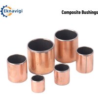 10PCS Inside diameter 3 4 5 6 8 10 Oilless Braided Composite Self Lubricated Bearing, Bushing, Steel Backed