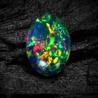 Natural Black Fire Opal Oval Shape Cabochon Smooth Polished Surface Loose Gemstones Multiple Sizes For Jewelry Making
