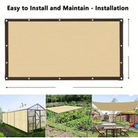 HDPE UV Protection Shade Net Beige Sunscreen Mesh Fabric for Plant Shed Outdoor Garden Sunshade Patio Cover 2026