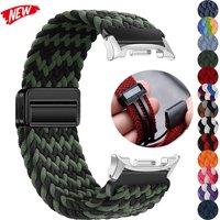 Magnetic nylon braided strap for Samsung galaxy watch 8/8 classic 46mm colorful sport band for galaxy ultra 2025/7 47mm bracelet