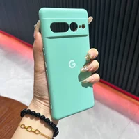 Simple Liquid Silicone Soft Phone Case For Google Pixel 10 9 Pro XL 8 7 6 A Skin Friendly Full-pack Anti-Drop Protect Back Cover