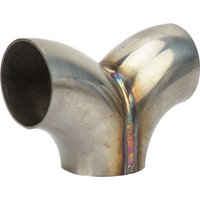 Exhaust Y Shape Connector Joint Pipe 51/57/70/76mm Stainless Steel 2/2.25/2.5/3.0inch Universal Adapter Coupler Connection Pipe