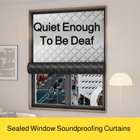 Thickened Soundproof Blackout Curtain Noise Reducing Thermal Insulated Window Panel For Roadside