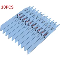 10Pcs 150mm Metal Reciprocating Saw Blades BIM Jig saber Saw Blades Metal Cutting Tools sawzall blades Saber Saw For Wood