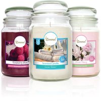 18oz Scented Glass Jar Candles up to 150 hours burning time with amazing fragrance- Different Flavor Fragranced Candles Pack of 1