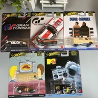 Original Hot Wheels Premium 1:64 Pop Culture Metal Car HotWheels Diecast Toy Car Gifts 1:64 Model Car 1/64 GTR 34 Gran Turismo
