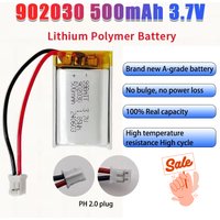 500mAh 902030 3.7V Li Polymer Battery Li-ion Battery for Solar Light DVD Tracker Anti-theft Device GPS Lipo Rechargeable Cell