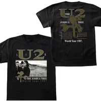 Vintage U2 Rock Band Live The Joshua Tree World Tour 1987 T-Shirt Fan Gift S-3XL