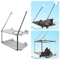 Winter Cat Hammock Window Bed Kitten Sunny Seat Hanging Mount Beds Cat Sofa Double Decker Tunnels Suction Cup Wall Pet Hanging