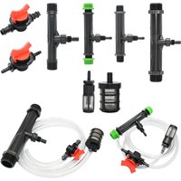 Irrigation Venturi Tube 1/2" 3/4" 1" 1.5" Thread Agriculture Venturi Fertilizer Injector Farm Fertilization Hose Tap Filter