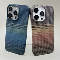 Luxury Ultra-Thin Carbon Fiber MagSafe Case for iPhone 16 Pro Max Plus 16 15 14 13 12 Pro Max Wireless Charging Magnetic Cover