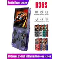 R36S Retro Handheld Game Console - 3.5 Inch IPS Screen, 64GB/128GB/256GB, Portable Gaming Device with Built-in Games