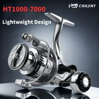 CHILENT Spinning Reel HT1000-7000 10kg Max Drag 5.2:1 Gear Ratio Carp Reel For Freshwater Saltwater Metal Spool Fishing Reel