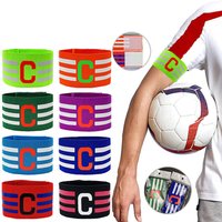 1Pcs Soccer Captain Armband for Children Adults Adjustable Football Training Soccer Leader Arm Band Bracelet Football Accessorie