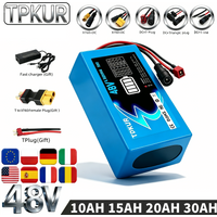 48V 18650 Cell Battery Pack 13S 2P-6P 10-30Ah Large Power Lithium Battery Integrated BMS Safe Power Supply for Electric Motor