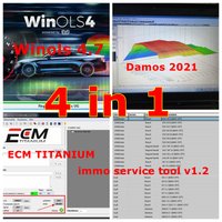 2026 Hot WinOLS 4.7 Auto Repair Software with Damos 2021 Files ECM Titanium 26100 Immo Service Tool V1.2 Auto Repair Software
