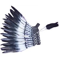 Chief Indian Hat Feather Headdress Adults Headpiece for Carnival Fancy Dress