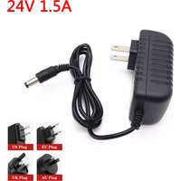 24 V 24 Volt Universal Power Supply Adapter AC DC 24V 1.5A Adaptor Switching 5.5*2.1mm