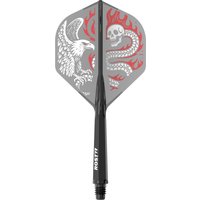 CUESOUL ROST 77 Integrated Dart Shaft and Flight Standard Shape,Pack of 3 pcs