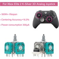 2/10pcs K-Silver JS13 Pro TMR Joystick for Xbox Elite 2 Gamepad Replcement 3D Analog Carbon ThumbStick Hall Effect Joystick