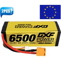 (EU)XF Lipo 4S 14.8V Battery 6500mAh 100C Graphene Racing Series HardCase For Xmaxx RC Car Truck Evader BX Truggy 1/8 Buggy