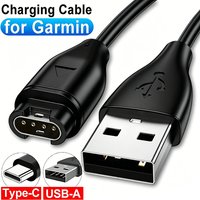 For Garmin Watch Universal USB Type-C Charger USB-A USB-C Charging Cable for Fenix 8 5 5S 5X Plus 6 6S 6X Pro 7 7S 7X Chargers