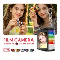 Retro Mini Camera Action Camera 1080P HD Wearable Portable Keychain CCD Camera for Outdoor Travel Photography VLOG Video Recorde