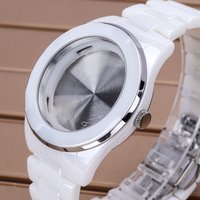 39mm Ceramics Cases Watchband Stainless Steel Back Cover Crown For 1l45 515 Quartz Movts 29.5mm Dial DIY Watch Replacement Parts image 4
