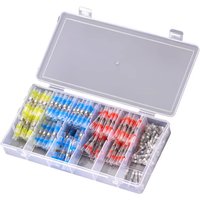 10/50/100 PCS Solder Seal Wire Connectors Kit Heat Shrink Butt Crimp Terminals Waterproof Insulated Electrical Wire Terminals