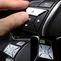 Car Steering Wheel Button Cover Trim Switch Decoration For Mercedes Benz A B C E ML GL CLA GLA GLK SL Class W176 W246 W212 W204