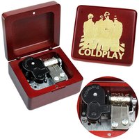 SOFTALK Massivholz-Spieluhr „Coldplay-Yellow“ – Geburtstags-, Weihnachts- und Valentinstagsgeschenk für Freundinnen und Familie