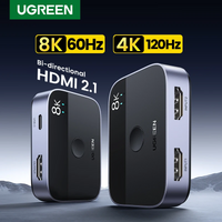 UGREEN HDMI 2.1 Switch 8K 60Hz 2 in 1 Out Manual Button for PS5 Xbox Series X TV Xiaomi Monitor Projector HDMI Switcher