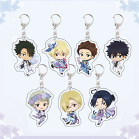 Moriarty the Patriot Acrylic Keychain Anime Chibi Figure Keyring, Hydrangea Theme William Sherlock Louis Bag Pendant Charm, Cute