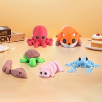 8/16pcs 3D Printed Small Animal Figures Cute Animal Figurines Adorable Animals Birthday Gifts for Boys Girls