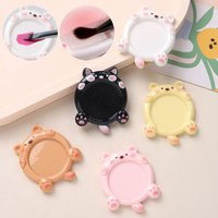 2Pcs Cute Resin Paint Palette Nail Art Palette Nail Art Display Stand Mini Portable Tone Nail Tools Art Supplies Decorative