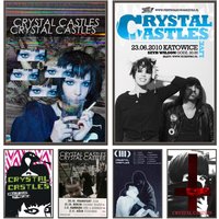 Crystal Castles Band Poster Versatile HD Waterproof Wall Art Self-Adhesive Decor for Any Space Ideal Gift