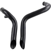 Short Drag Pipes Exhaust Muffler Chrome/Black For Harley With Forward Control Softail Sportster 883 1200 Dyna Touring 1984-2023