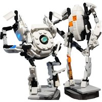 Gobricks MOC Popular Games Portal 2 Robot Building Blocks Model High-Tech ATLAS And P-Body Robot Bricks Assembly Toys Kids Gifts