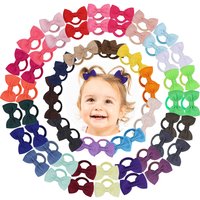 20/40pcs Cute Bow Elastic Non-slip Hair Ties Random Color Suitable for All Occasions Festive Photography Soft Hair Accessories