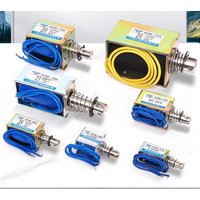 HCNE1-0520 HCNE1-0530 HCNE1-0630 DC 12V/24V magnetic solenoid push&pull open frame electromagnet stroke 10mm keeping Force 700g