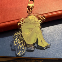 Phosphorescent Fairy Design Acrylic Keychain Special Customizable Glowing Fairy Keyring for Unique Fashion Accessories